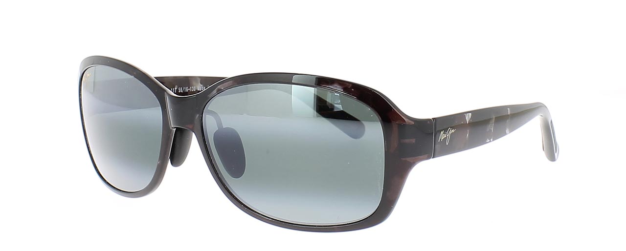 Paire de lunettes de soleil Maui-jim 433 couleur noir - Côté à angle - Doyle